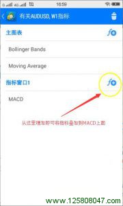 MT4手机端如何在副图叠加技术指标