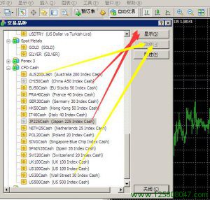 mt4如何添加交易品种