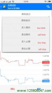 手机端MT4挂单交易