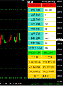 MT4一键挂单面板更新说明