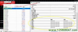 mt4查看品种的交易时间