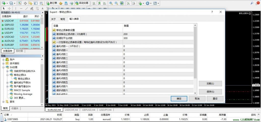 移动止损EA安装及使用说明-峰汇在线