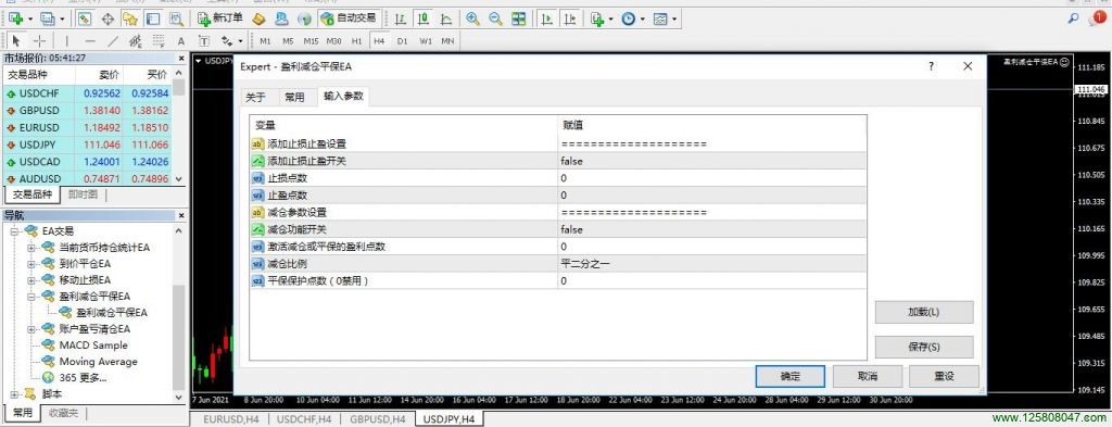 盈利减仓平保EA安装及使用说明-峰汇在线